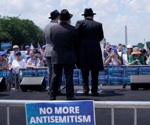 people attend a rally