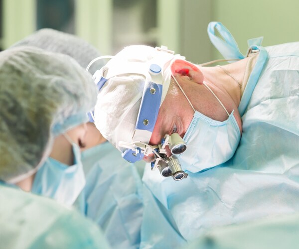 a surgeon in the operating room