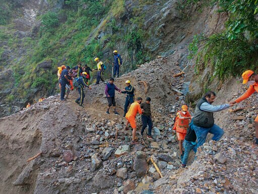 46 Dead after Heavy Rains, Landslides in Northern India