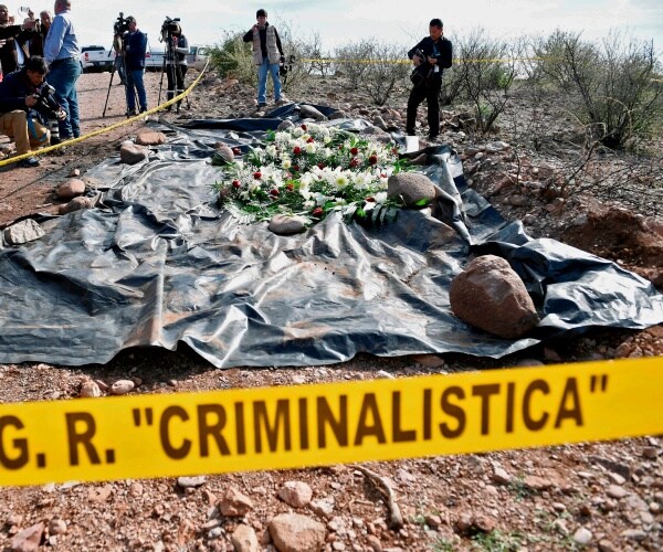 press surrounds site where mormons were murdered with yellow police tape