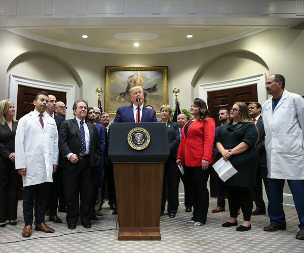 president donald trump delivers healthcare-related remarks at the white house