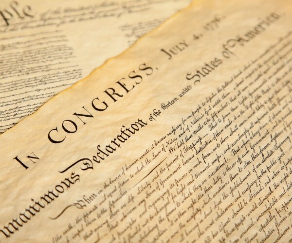 declaration of independence when in the course of human events 