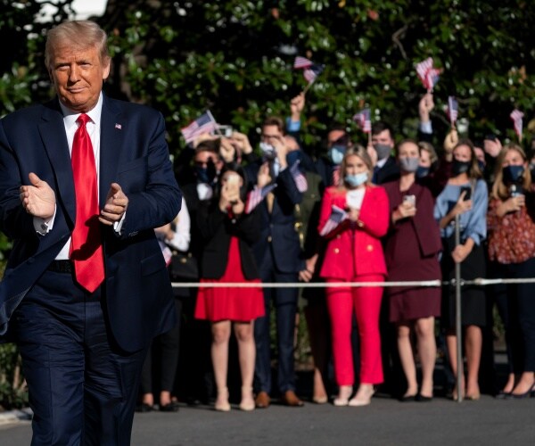 donald trump walks away from reporters