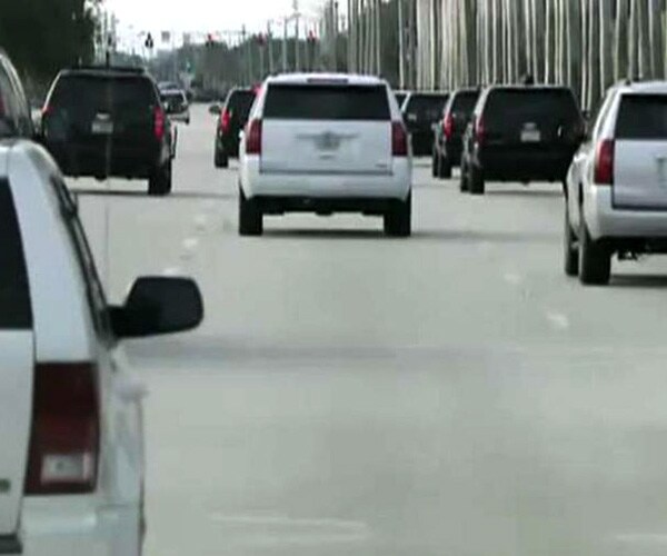 Driver Tries to Cut Trump's Motorcade in Florida