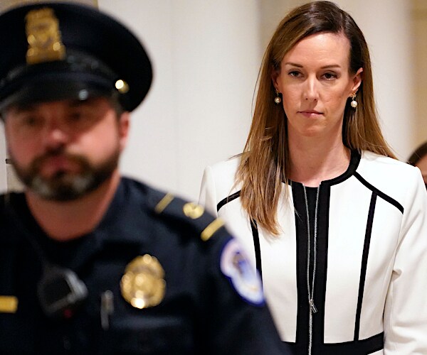 jennifer williams departs after a closed-door interview in the impeachment inquiry
