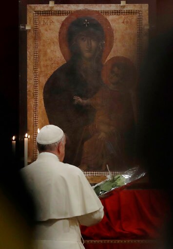 Pope's Favorite Madonna Icon in Rome Gets Face-lift