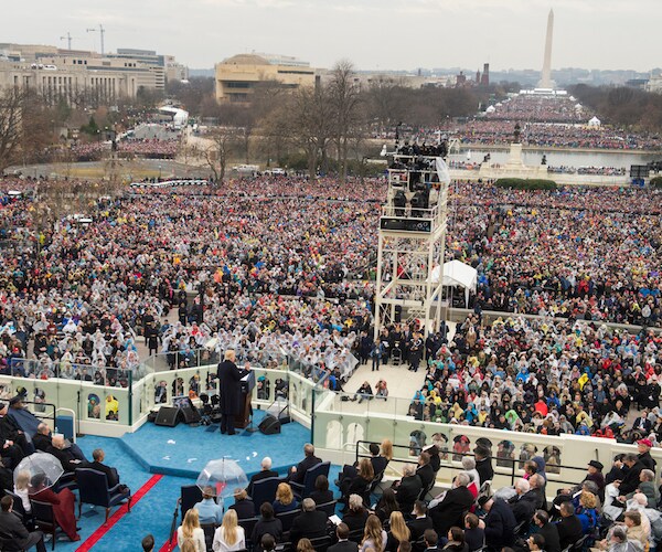 president donald trump inaugural crowd