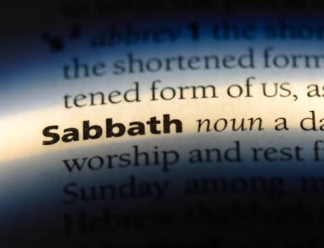dictionary page with the word sabbath