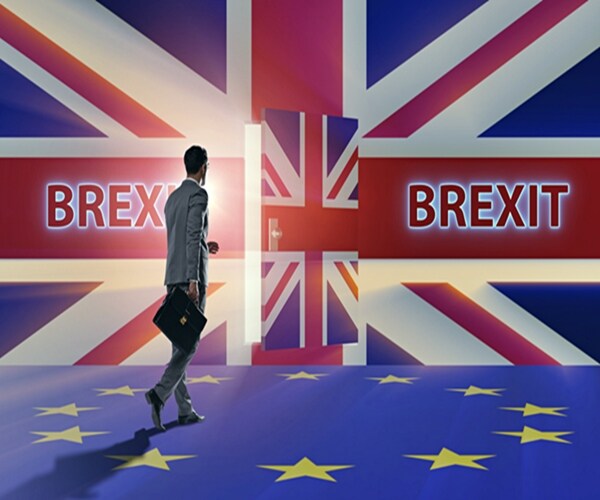 businessman in brexit concept