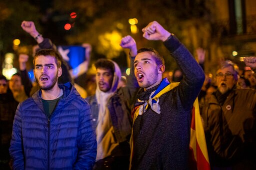 The Latest: European Parl't Should Decide on Catalan Leader