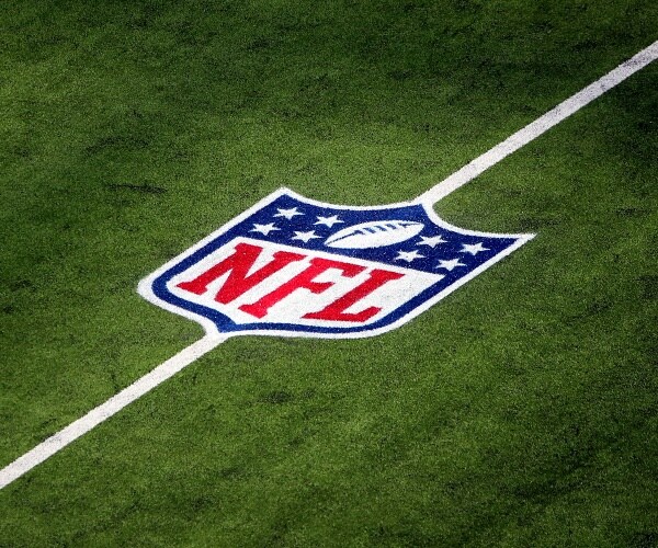 nfl logo on field