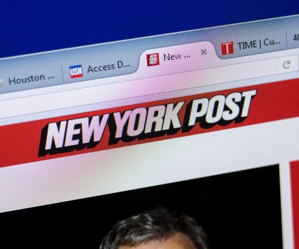 ny post website is shown on a computer
