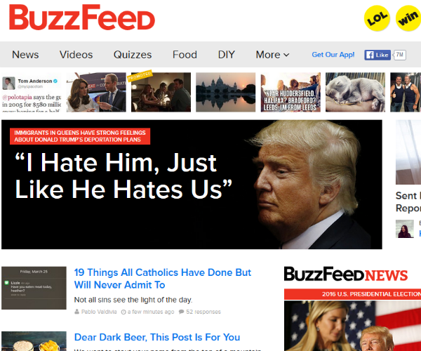 BuzzFeed Chairman Disputes Report of 50 Percent Cut in Sales Target 