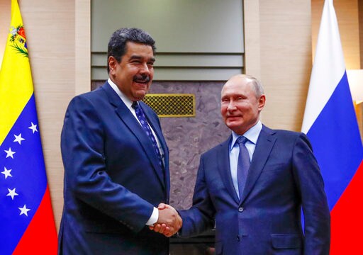 Putin Voices Support for Venezuelan Leader Visiting Russia
