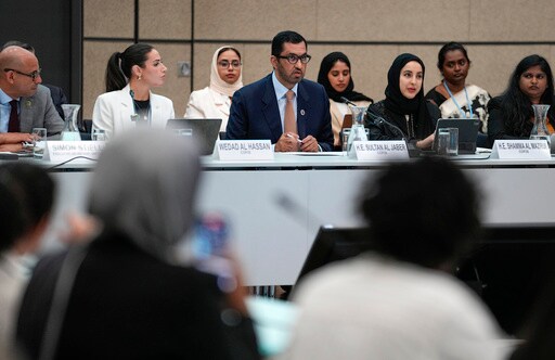UAE's Al-Jaber Promises Young Activists He'll Listen; Says Nothing about Fossil Fuel Ties
