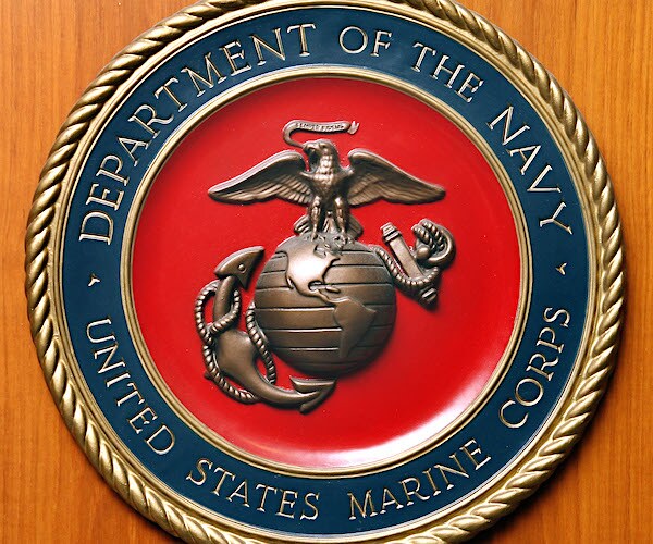 the united states department of navy marines corps logo