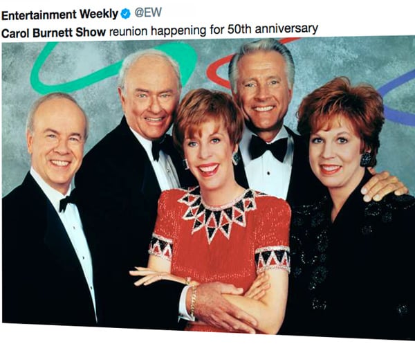 Carol Burnett 50th Anniversary Special Announced by CBS