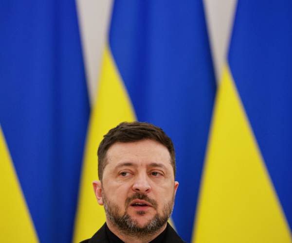 Ukrainian President Volodymyr Zelenskyy voiced concern that the United States was asking Ukraine "to...