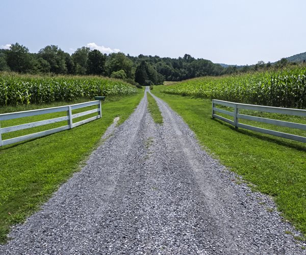Gravel road in Vermon