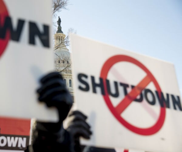 shutdown protests on capitol hill