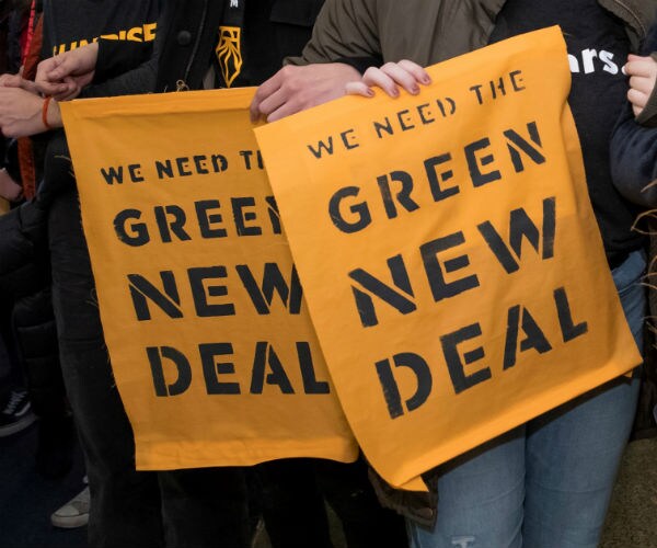 pro green new deal activists and protesters in the office of rep steny hoyer of maryland