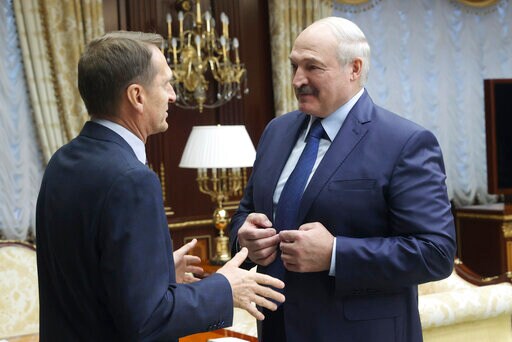Russian Spymaster Says Belarus Protests Fueled from Abroad