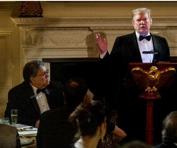 us atty gen william barr and us president donald trump