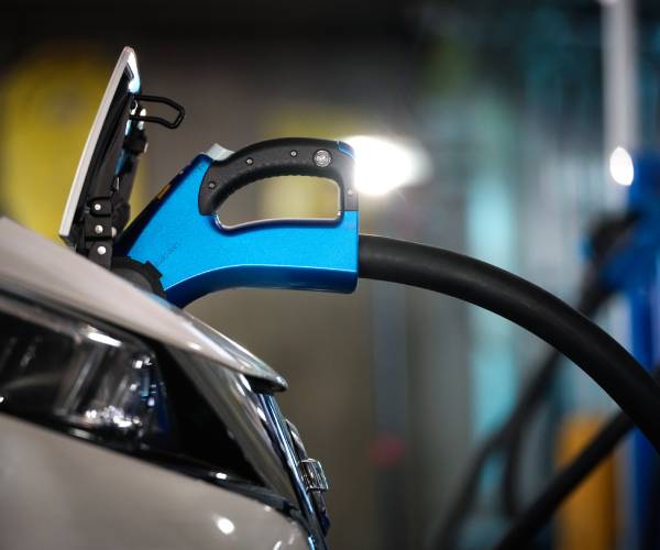 an electric vehicle charging