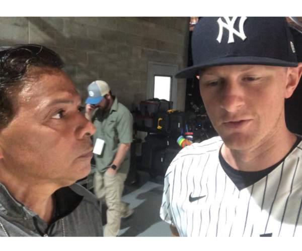 ray negron and ny yankees infielder dj lemahieu