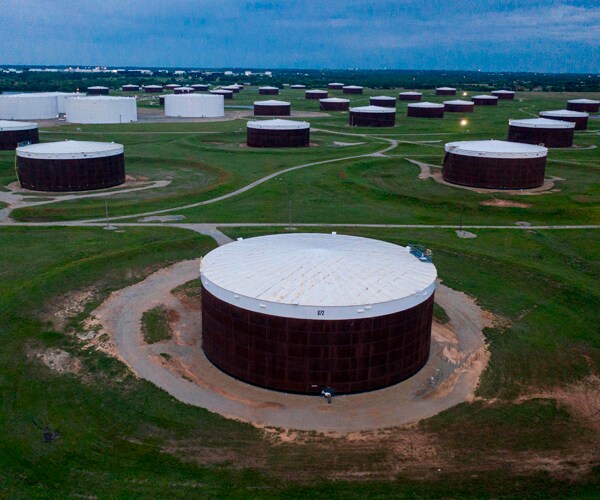 a crude oil storage facility in oklahoma