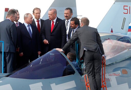 Turkey's Erdogan Opens Air Show in Russia