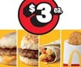 McDonald's Launches 'Under $3 Menu' Items
