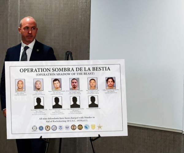 Trump Administration Touts 7,000 Gang Arrests in First Year