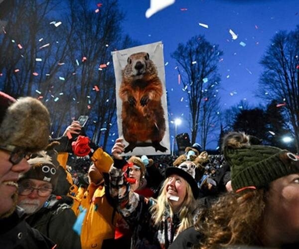 Punxsutawney Phil Prepares to Deliver Groundhog Day Forecast at Gobbler's Knob