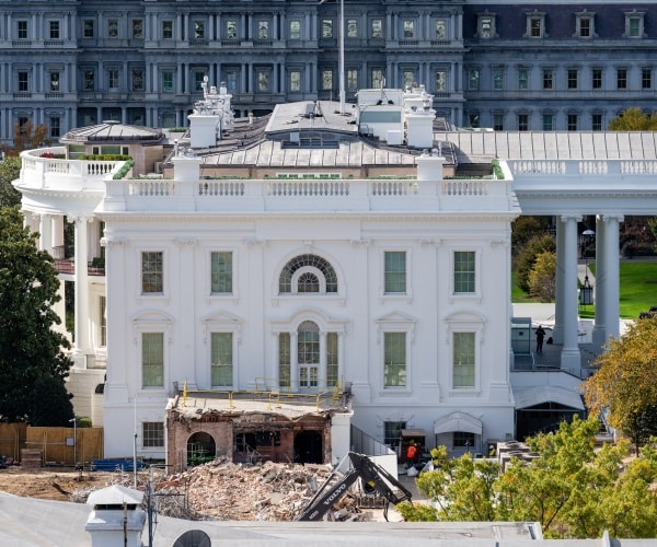 Trump Defends Ballroom Project, Slams Group Suing to Stop It