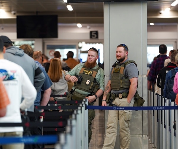 ICE Agents Check IDs to Help TSA at Airports