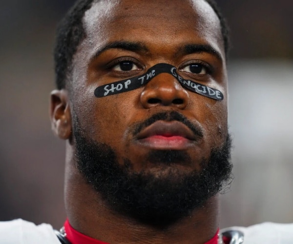 NFL Player Fined for Wearing 'Stop the Genocide' Eye Black