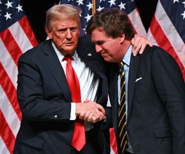 Tucker to Newsmax: Feel Sorry for 'Slave' Trump Amid Feud 