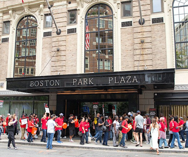 Hotel Housekeepers Strike for Higher Wages, Daily Room Cleaning Work