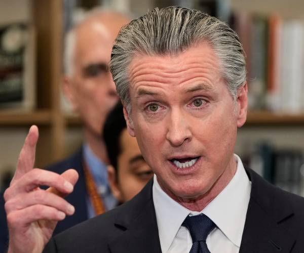 Newsom Hedges on California Governor's Race