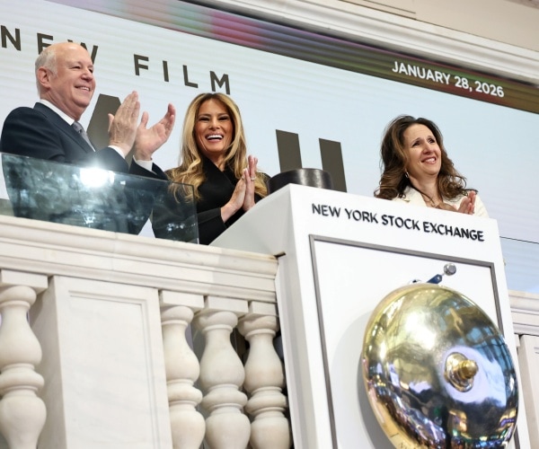 Melania Touts New Film, Rings NYSE Opening Bell