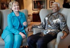 Hillary Clinton, Nelson Mandela